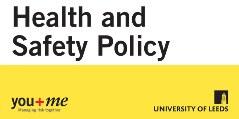 Image of the front page of the UoL Health and Safety Policy document