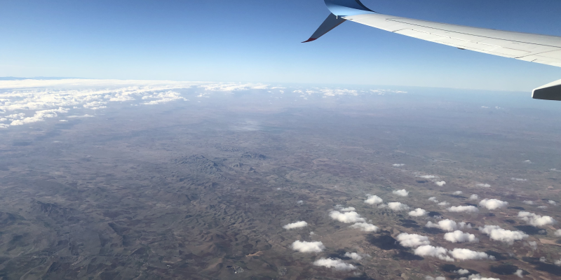 Image from a plane window