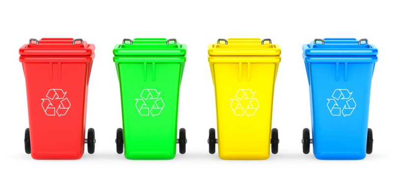 Image of different waste bins